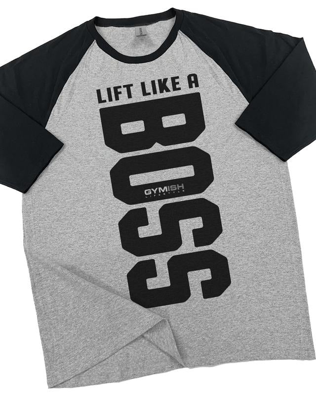 012. Lift Like A Boss Funny Motivational Workout Gym T-Shirt for Men