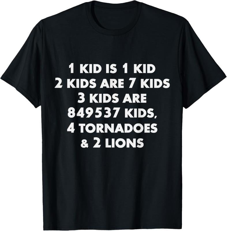100% Cotton 3 Dad 3 Mom Funny Father day Mother Day Parent T-Shirt