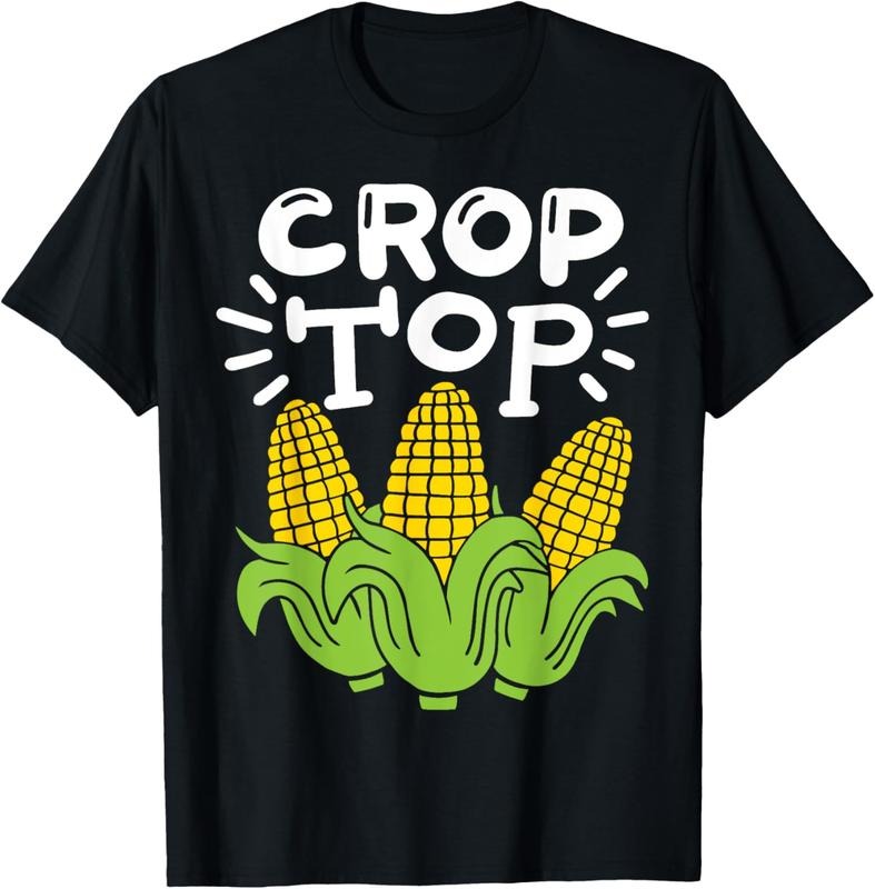 100% Cotton Corn Crop Top T-Shirt