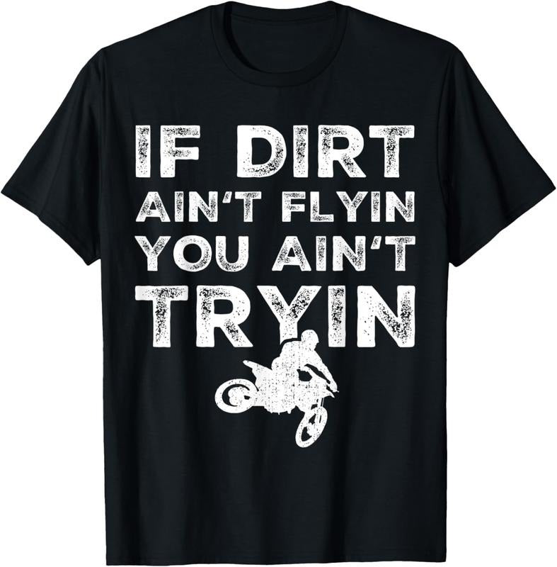 100% Cotton Funny Dirt Bike Riding - MX Motocross Rider Supercross T-Shirt