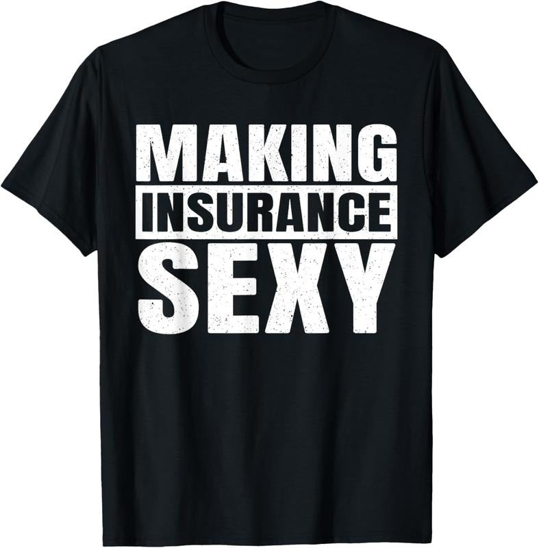 100% Cotton Funny Insurance Agent Art For Men Women Insurance Advisor T-Shirt