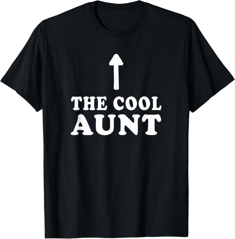 100% Cotton Gifts For Aunt From Niece Nephew, Funny Cool Aunt T-Shirt