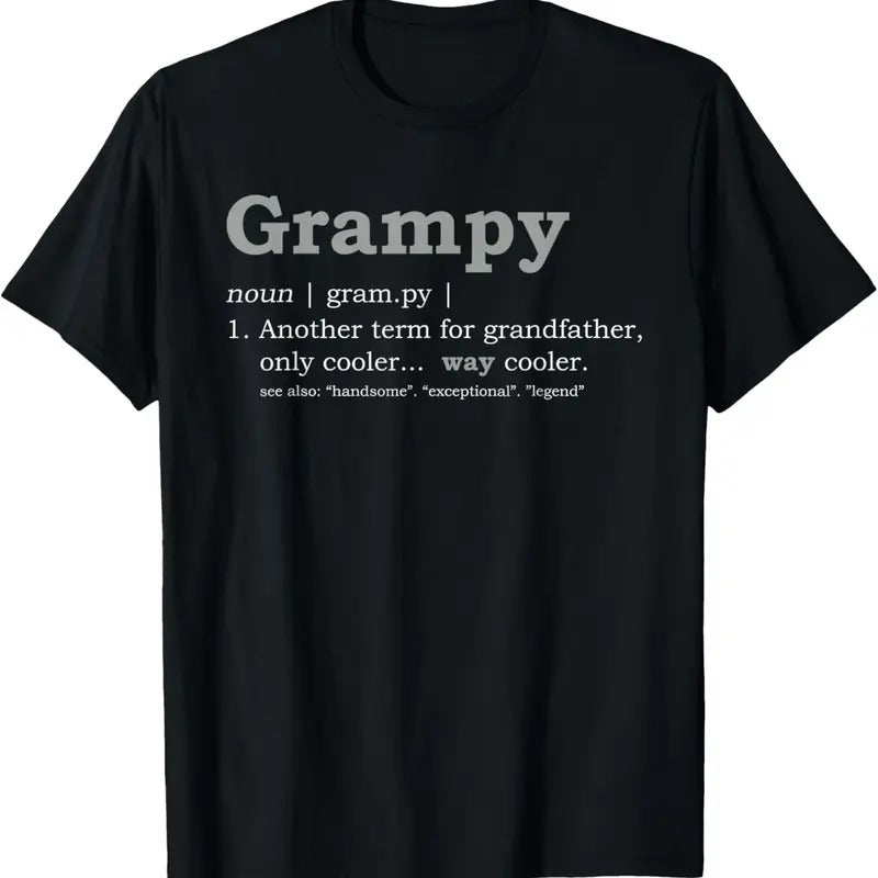 100% Cotton Grampy Shirt: Funny Definition T-Shirt