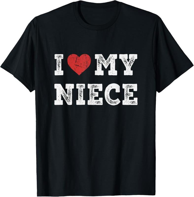 100% Cotton I Heart My Niece Funny T-Shirt