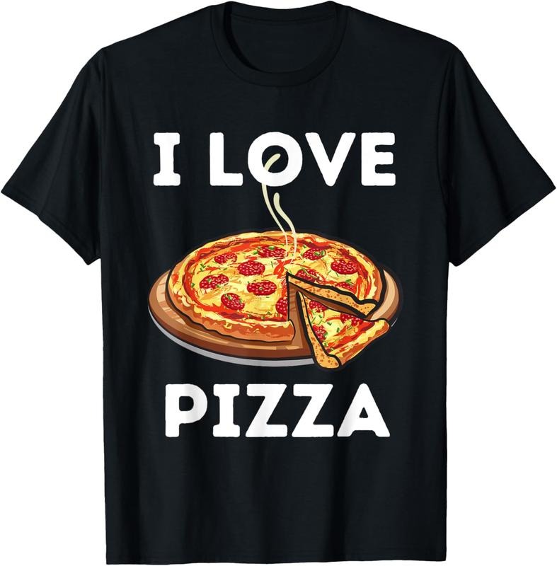 100% Cotton I Love Pizza - Food Lover Foodie T-Shirt