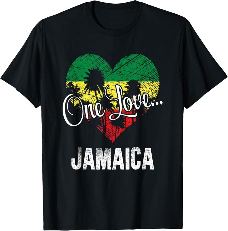 100% Cotton One Love Jamaica! Caribbean Vacation T-Shirt T-Shirt