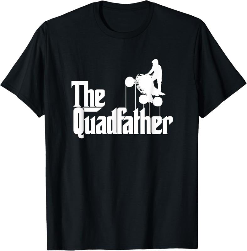 100% Cotton The Quadfather ATV Four Wheeler Quad Bike Gift T-Shirt