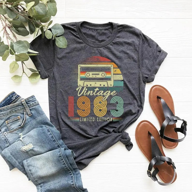 1983 Vintage Shirt, 1983 Birthday Shirt, 40th Birthday Gift,40th Birthday Gift Shirt, 1983 Vintage Tee, 1983 Retro Shirt, Vintage Birthday