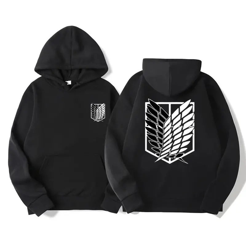 2 Sides Attack on Titan Hoodie, Gift For Fan, Gift For Her, Gift For Him
