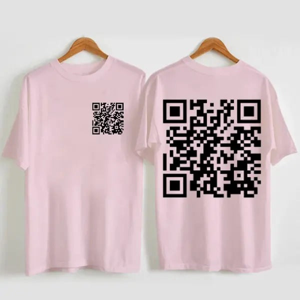 2 Sides I Love You QR Code T-Shirt, QR Code I Love You Valentine's T-Shirt, Valentines Gifts, Gift For Her, Gift For Him, Classic Clothing