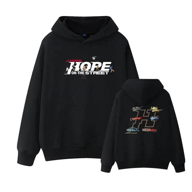2 Sides J-HOPE Hope On The Street Hoodie, Gift For Fan, Gift For Her, Gift For Him