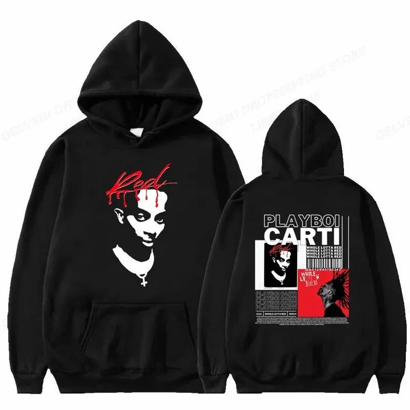 2 Sides Playboi Carti Hoodie, Gift For Fan, Gift For Her, Gift For Him