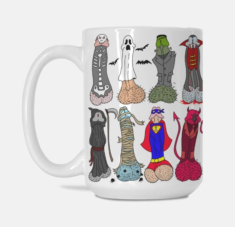 2024 Dicktober Mug, Dick Or Treat Adult Humor, Funny Penis Halloween Gift, Horror Horror Gift, Inappropriate Gift, Dirty Humo
