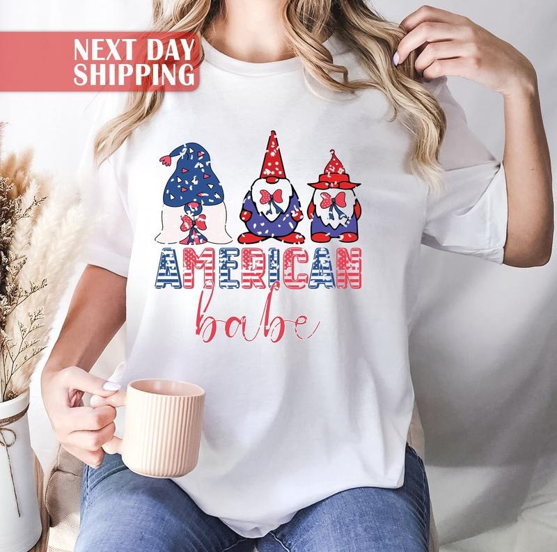 4th Of July Gnomes Shirt American Babe Shirt Fourth Of July Shirt American Shirts 4th Of July Patriotic Shirt Patriotic Family Shirts