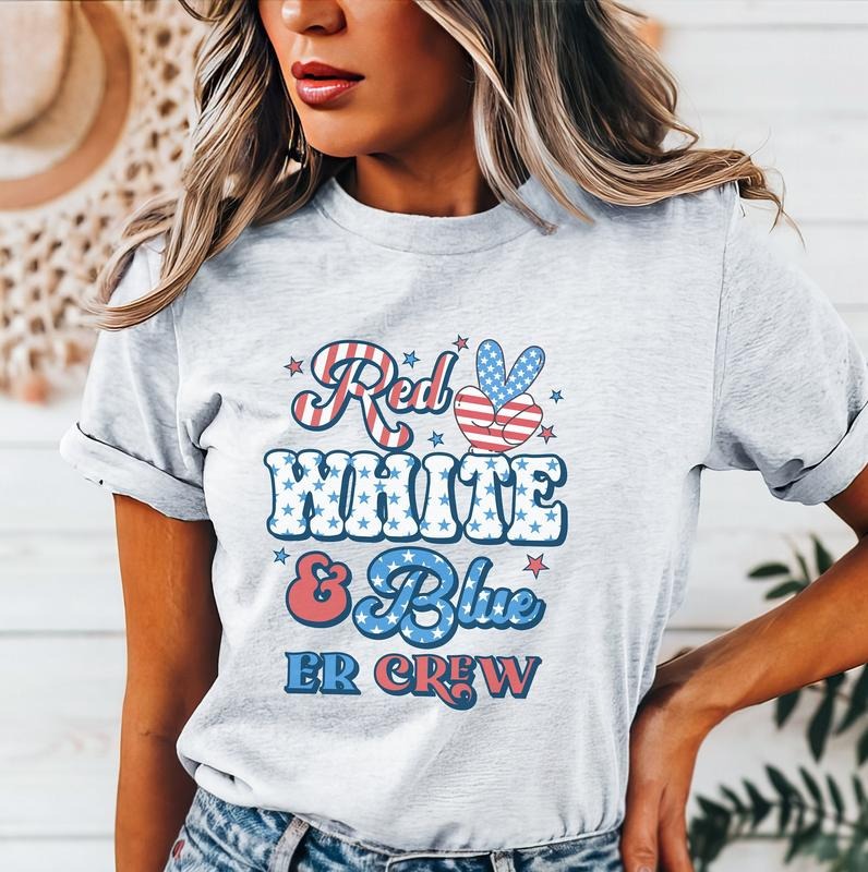 4th Of July Shirt Er Nurse Shirt Er Crew 4th Of July Shirt Independence Day Shirt Er Tech Shirt Emergency Room Rn Shirt Fourth Of July Shirt