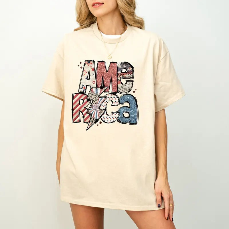 4th of July America Shirt, Sparkly America Shirt, Independence Day, 4th of July Shirt, Leopard 4th of julyShirt, USA sublimationt