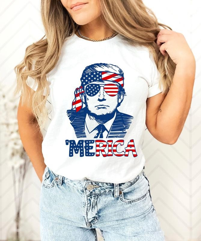 4th of July Shirt,Trump 'Merica Shirt,Trump Shirt,4th of July Shirt,American Shirt,4th of July party,Independence Day,Patriotic tee style 02