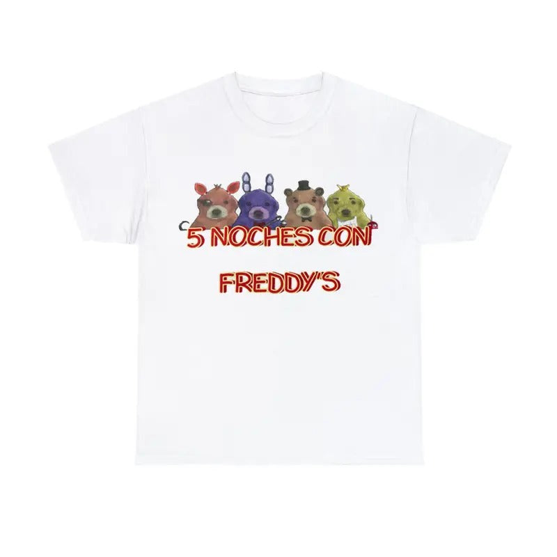 5 Noches Con Freddy's Tee, Unisex T shirt, Meme T shirt Cotton