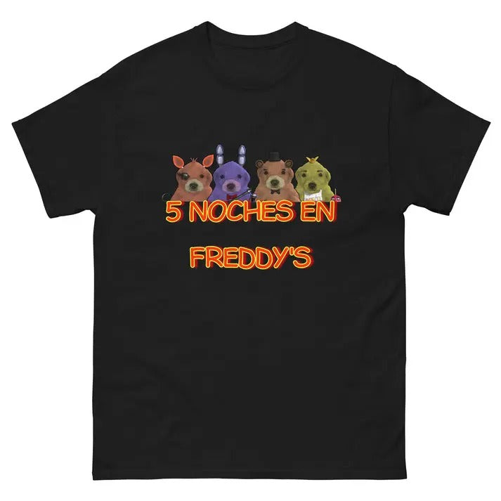 5 Noches En Freddy's Tee, Unisex T shirt Menswear Cotton Tshirt T-Shirt Top