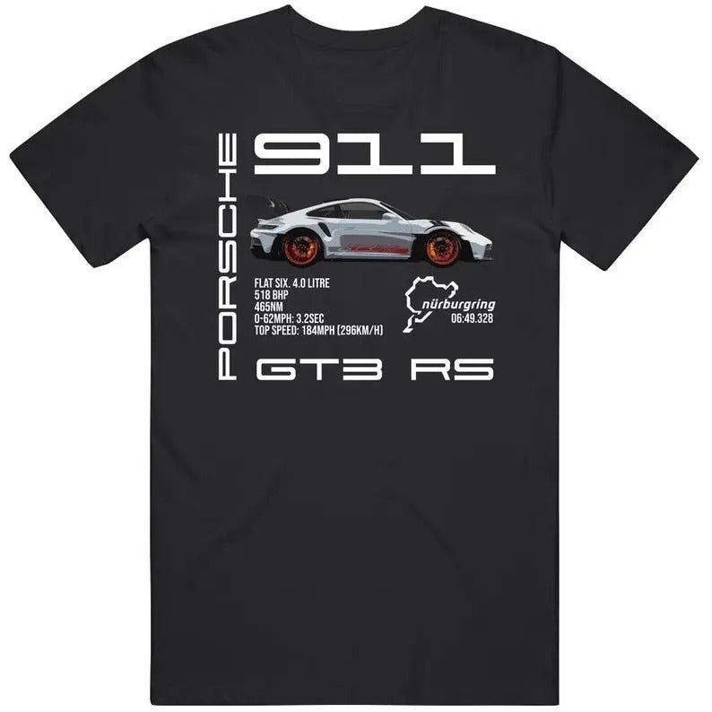 911 Gt3 Rs Sports Car Racing Fan T Shirt