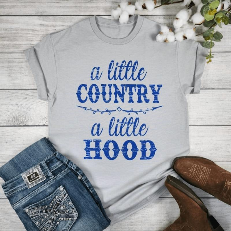 A Little Country and Hood Graphic T-shirt