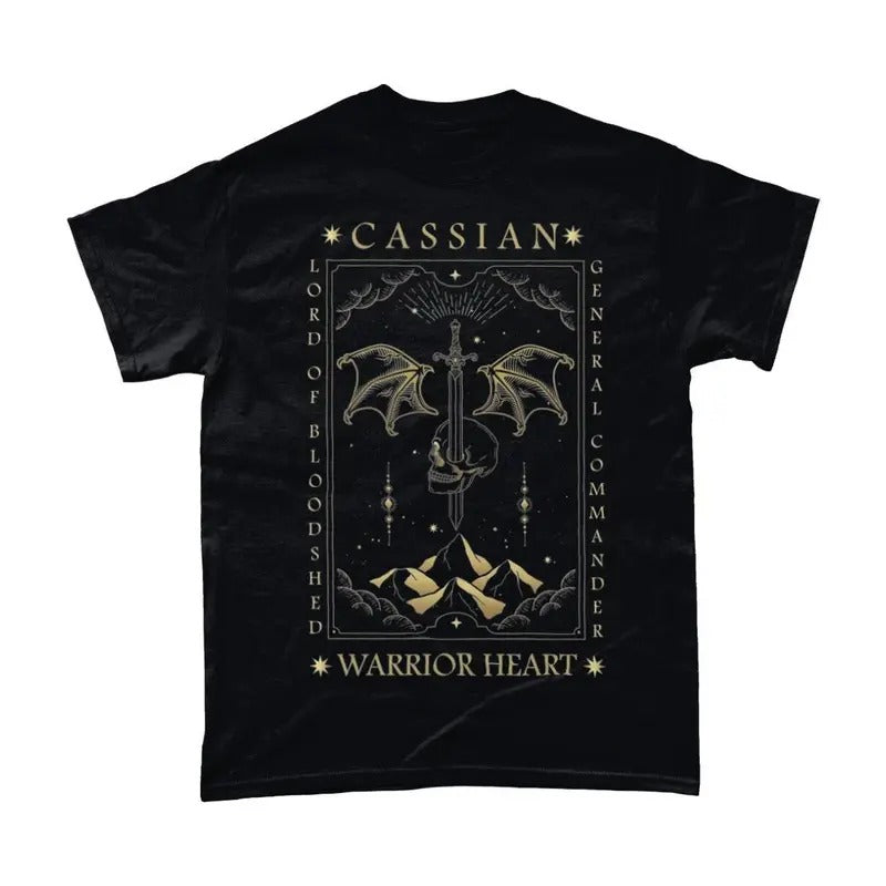 ACOTAR Inspired Cassian Tarot Style T-Shirt, Book Boyfriend, Literary Tee, SJM Fandom, Bookish Gift, Soft Cotton Blend
