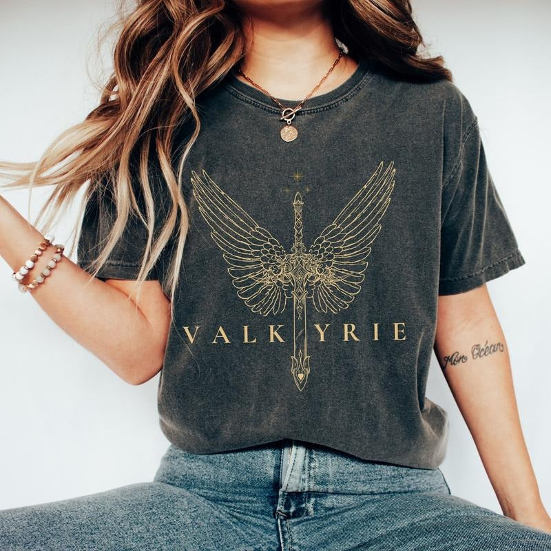 ACOTAR Valkyrie Shirt, To the stars who listen, Nesta Archeron Illyrian Training Camp, Velaris Night Court, Officially Licensed Sarah J Maas EQP7Y