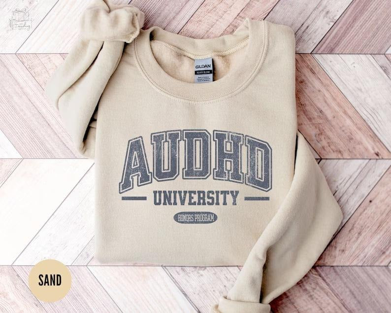 AUDHD Shirt, Neurodivergent Sweatshirt, Autism Awareness Apparel, ADHD Inclusion Shirt, Minds of All Kinds Gift, AUDHD&D Shirt, Dnd Shirt, Dungeons and Dragons Shirt