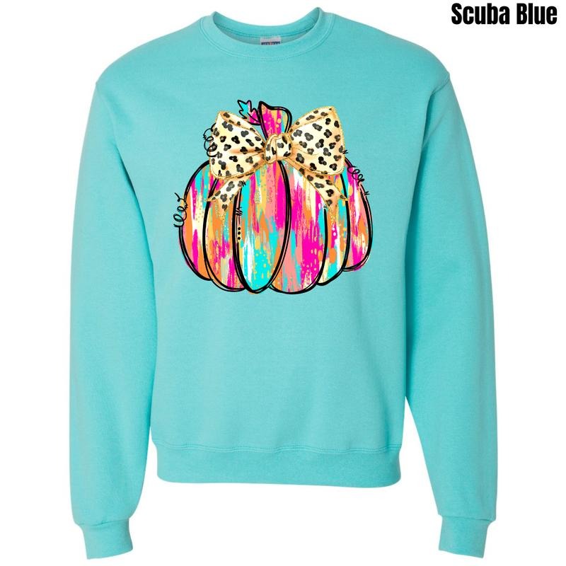 Abstract Colors Pumpkin Sweatshirt 'NLB'