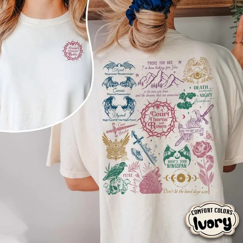 Acotar VeIaris shirt, The Night Court shirt, The Bat Boys shirt, Acotar Merch, C0urt of Thr0ne and R0ses shirt