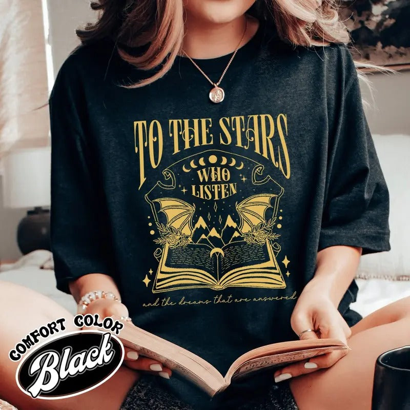Acotar Velaris Starlight Shirt, throne of glass merch, haunting adeline merch, dark romance shirts