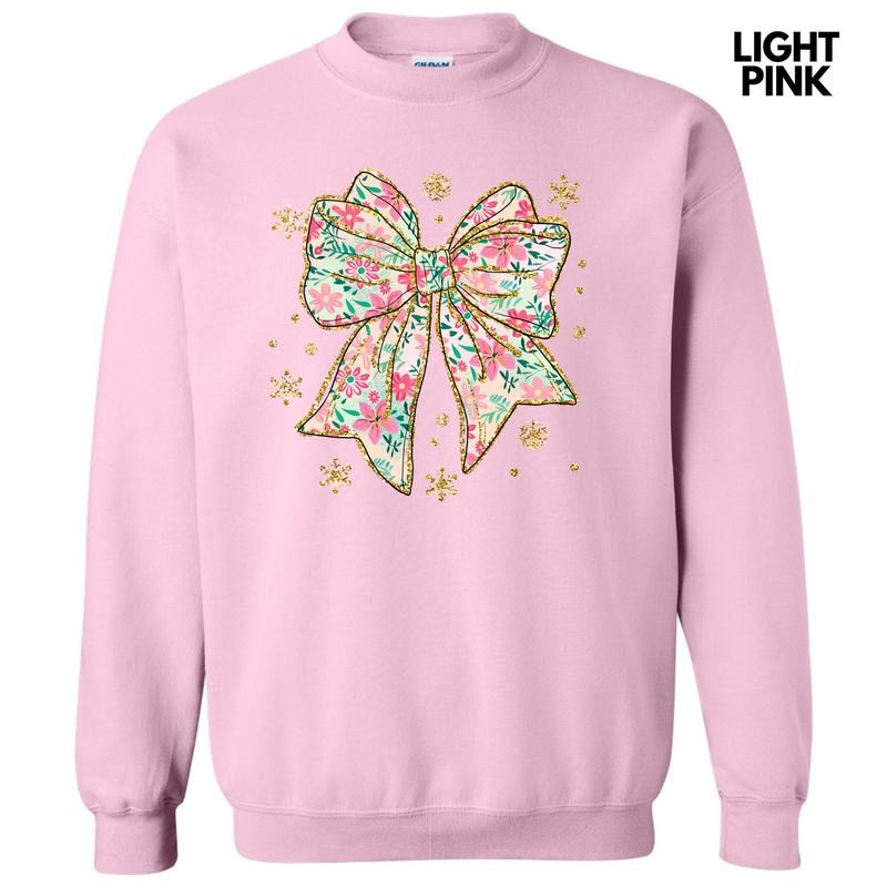 Adorable Big Floral Bow Sweatshirt 'NLB'