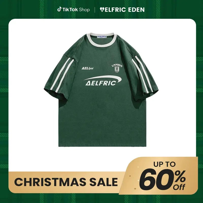 Aelfric Eden Star Emblem Letter Print Tee