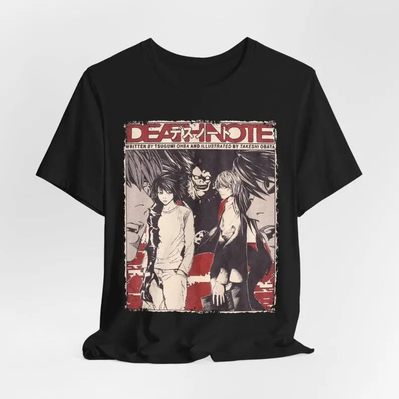 Aesthetic Death Vintage Anime Shinigami Note Movie Streetwear Unisex Classic Graphic Unisex Short Sleeve T-Shirt