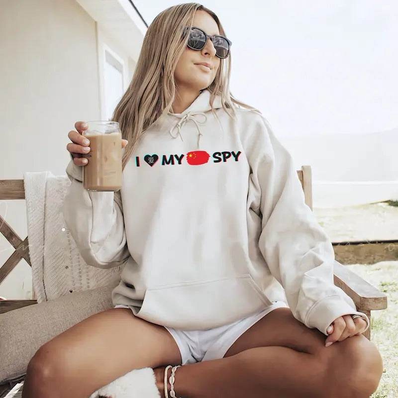 Ai Love My Chinese Spy Shirt, Saying Goodbye to my chinese spy , I love my chinese spy T-Shirt, Matching Couple Sweashirt