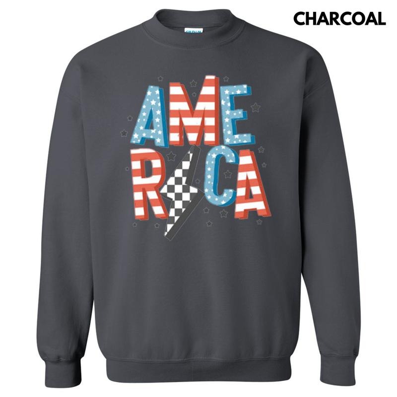 America Lightning Bolt Sweatshirt