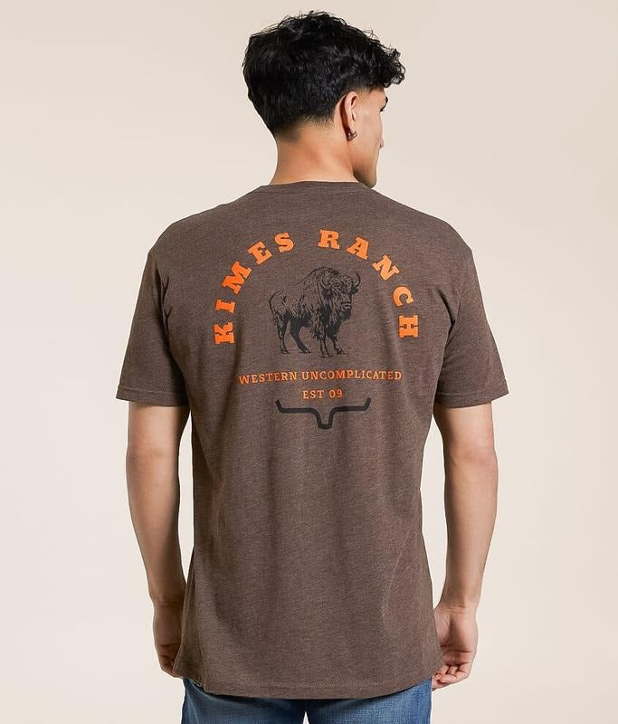 American Bison T-Shirt Cotton Crewneck