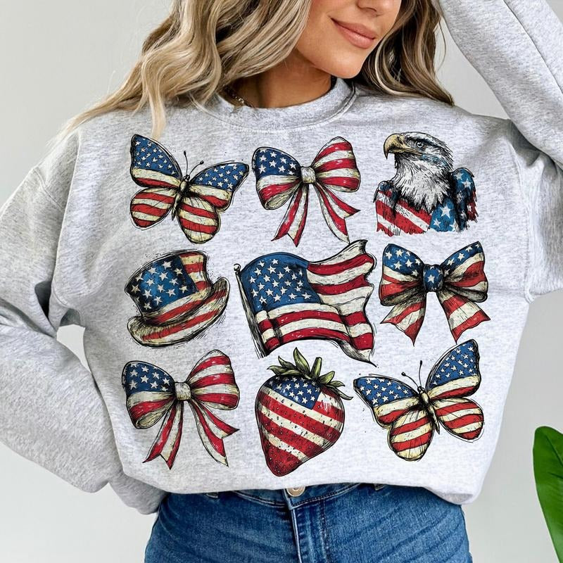 American Girly 4Th Of July Shirt, Coquette 4Th Of July Shirt, American Girl Shirt, 4Th Of July Shirt, Memorial Day Shirt, Usa Shirt, America Shirt