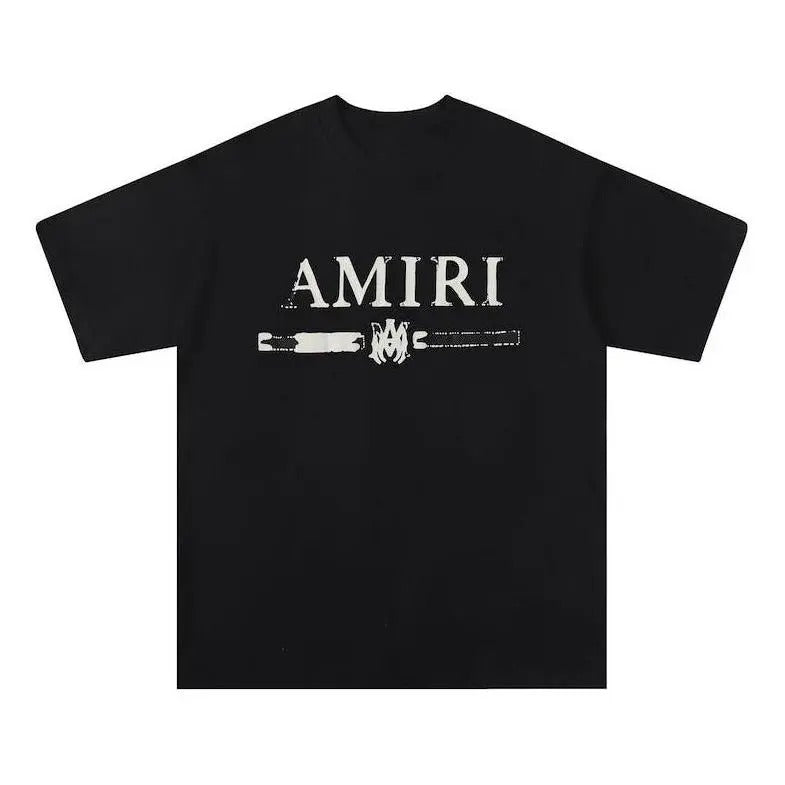 Amiri Black Graphic T-Shirt with Matching Pants - Perfect Gift