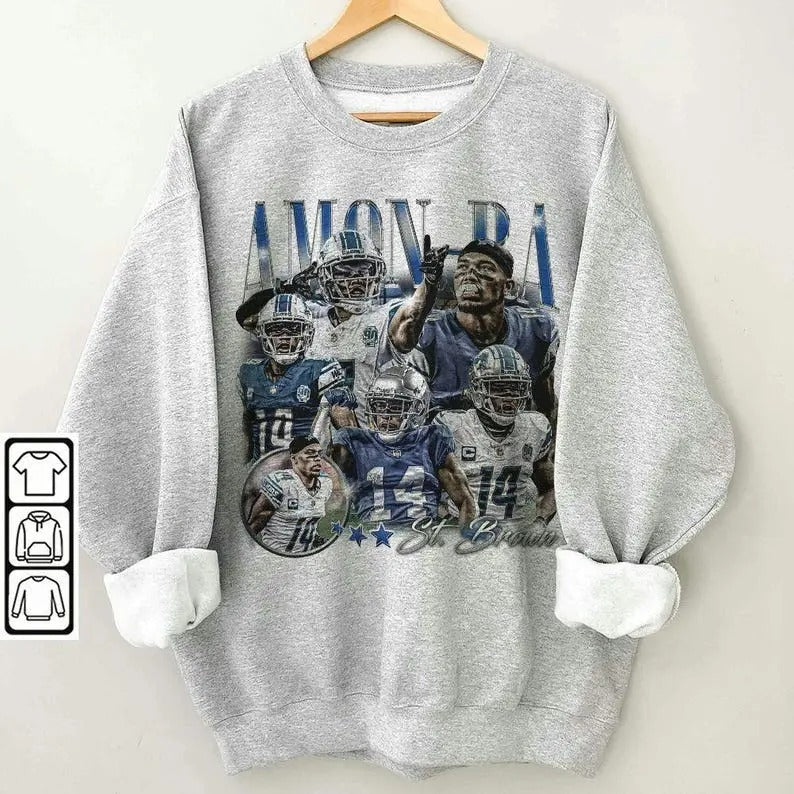 Amon-Ra St. Brown Shirt, Football American Graphic Vintage, Football 90s Bootleg Gift Fan Unisex Sweatshirt