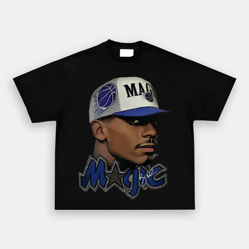 Anthony Edwards Michael Jordan Timberwolves Design Graphic T-Shirt Cotton Menswear