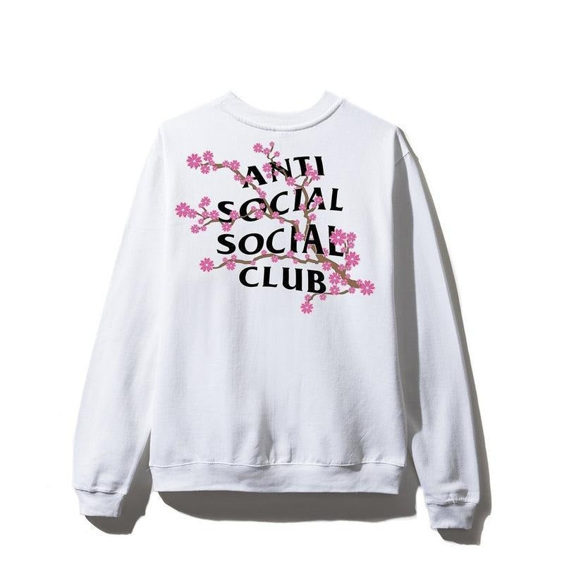 Anti Social Social Club Cherry Blossom White Crewneck (ASSW435) Men's Size S-XL