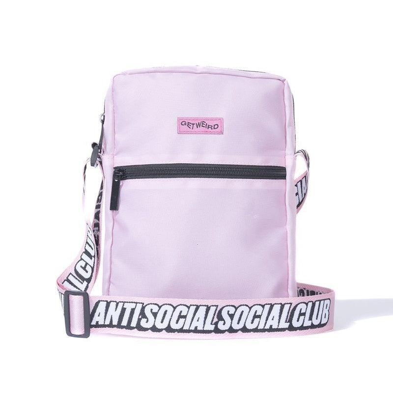 Anti Social Social Club Get Weird Side Bag Pink (ASSP119) One Size