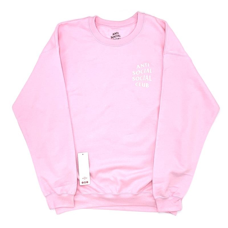 Anti Social Social Club Know You Better Crewneck Pink (ASSW369) Men's Size M-XL