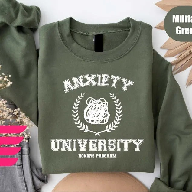 Anxiety University Honors Program Shirt, Anxiety University Shirt, Anxiety Shirt, Depression Shirt, Mental Healht Shirt, Therapist Shirt