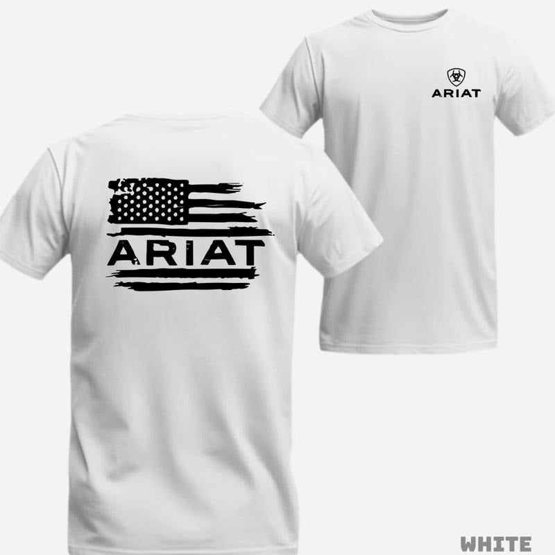 Ariat T-Shirt - with minimalist and classic logo design, perfect for daily wear Crewneck Streetwear Tshirt Top