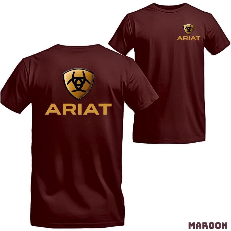 Ariat T-Shirt Elegant design with a bold logo, perfect for those who love a strong style and superior quality, offering maximum comfort, Unisex.