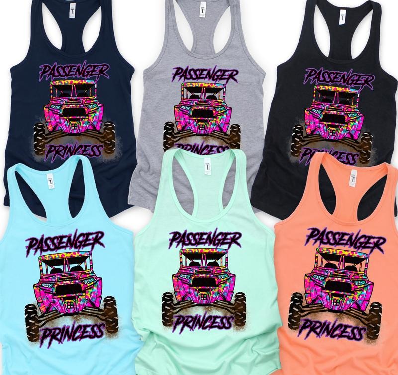 Atv Passenger Princess Tank Top WOMENS FIT Casual Comfort