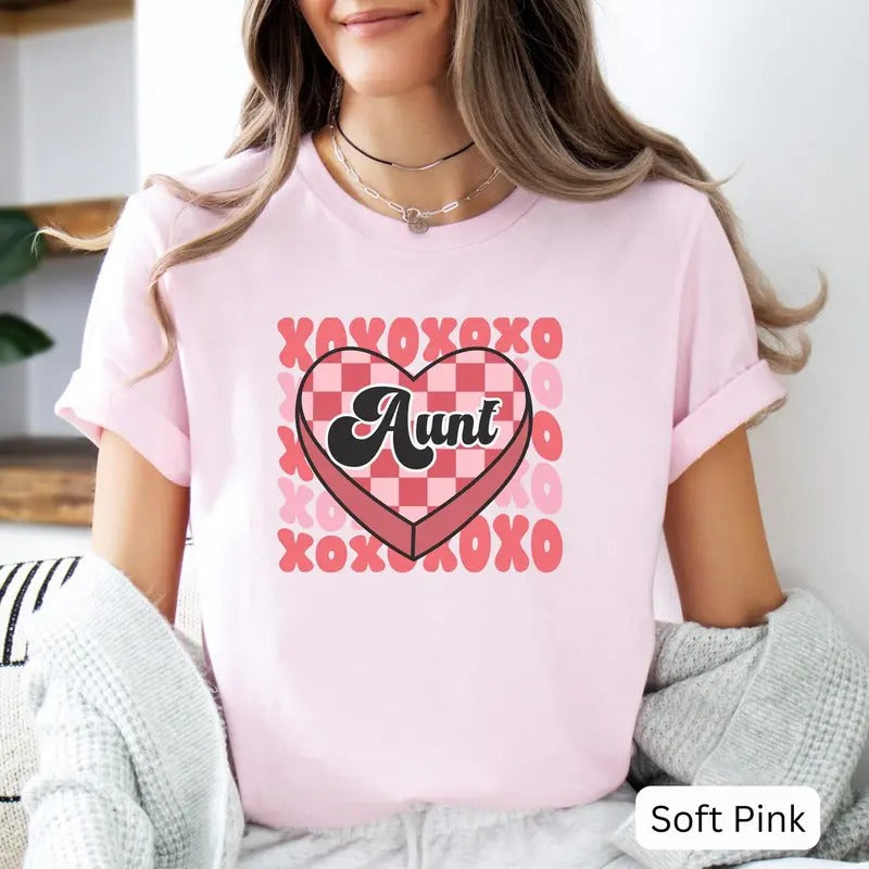 Aunt Valentine Shirt, Valentine's Day Pregnancy Announcement, Pregnancy Reveal to Sister, New Aunt Gift