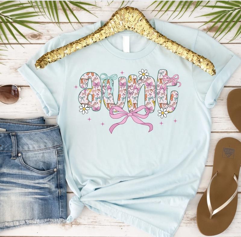 Aunt with Bows Tshirt